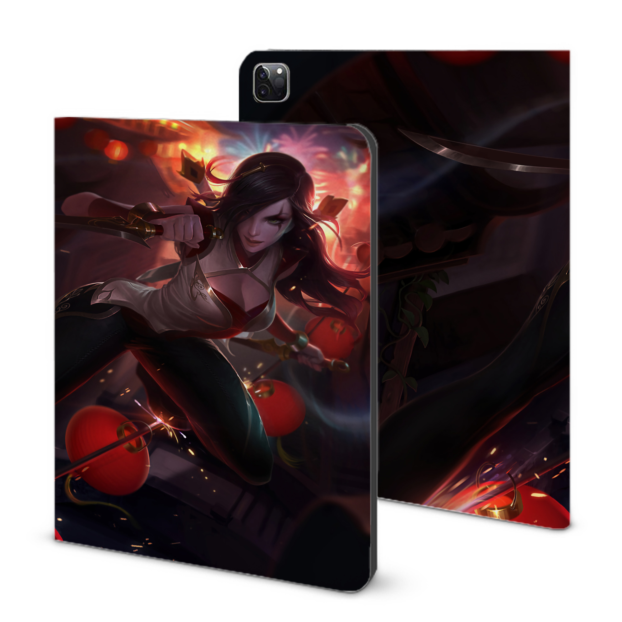 （画像用） リーグ・オブ・レジェンド League of Legends LOL IPad ケース ブック型 PUレザー TPU 耐衝撃 軽量 薄型 ペン収納なし 全面保護 IPad 各モデル対応